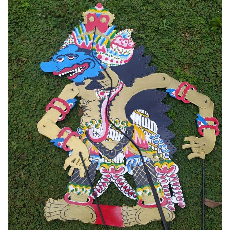 Jual wayang kertas Buto barong BIRU /raton | Shopee Indonesia