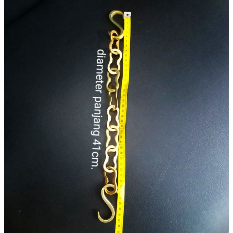 Jual Rantai panjang 41cm. rantai kuningan polis brass | Shopee Indonesia