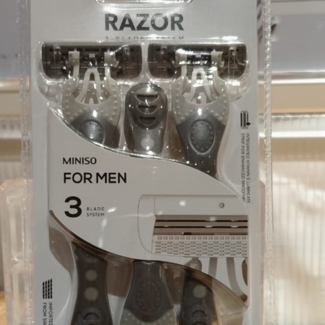 Jual Miniso Razor 3 Blade System For Men (3pcs) Shopee Indonesia