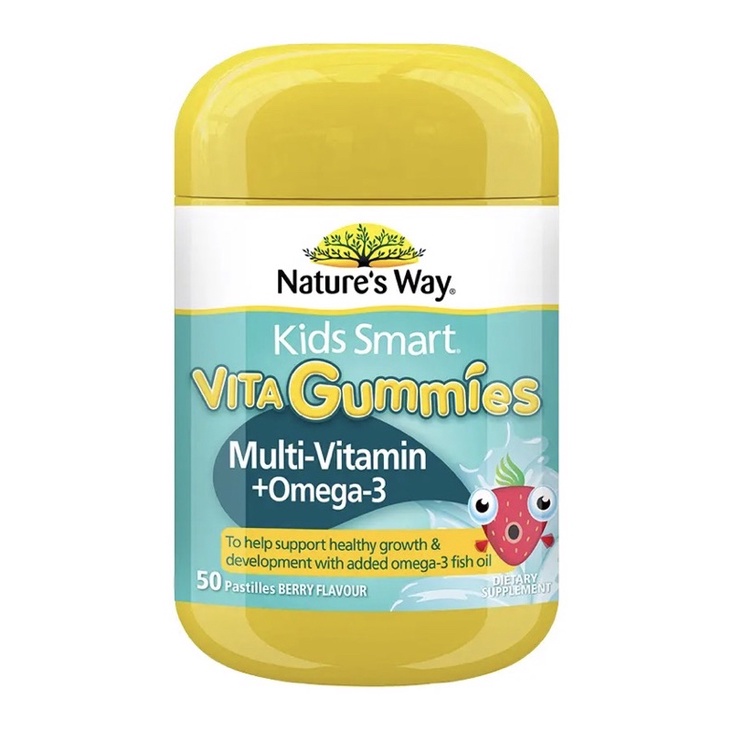 Nature's Way Kids Smart Vita Gummies Omega-3 150 Gummies Exclusive Size main image 1
