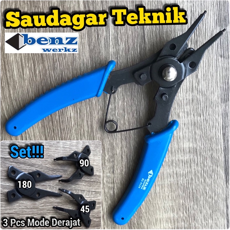 Jual Tang Sepi Sepy Set Alat Pasang Ring Snap Ring Plier Set 6inch ...