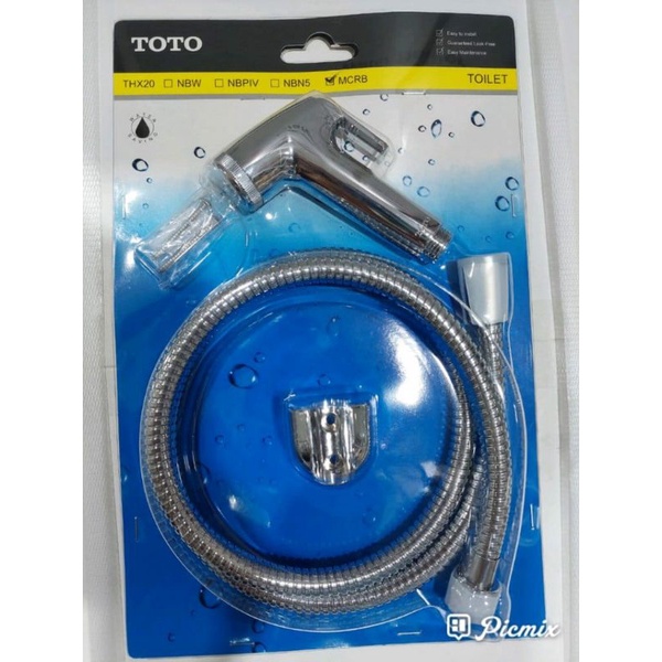 Jual Toto Jet Shower Spray Kloset Komplit Chrome THX20MCRB | Shopee ...