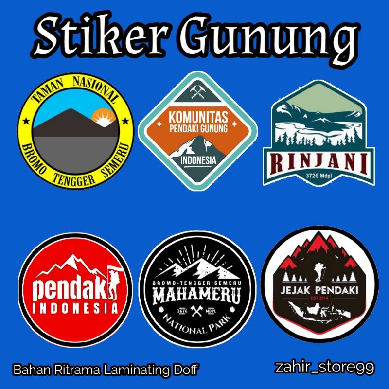 Jual Stiker Outdoor Stiker Gunung Laminating Doff Shopee Indonesia