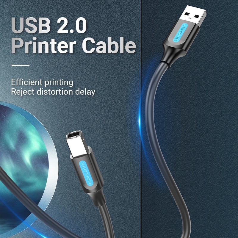 Câble USB 2.0 A Mâle vers B Mâle 1.5M - Imprimante, Scanner, Fiable