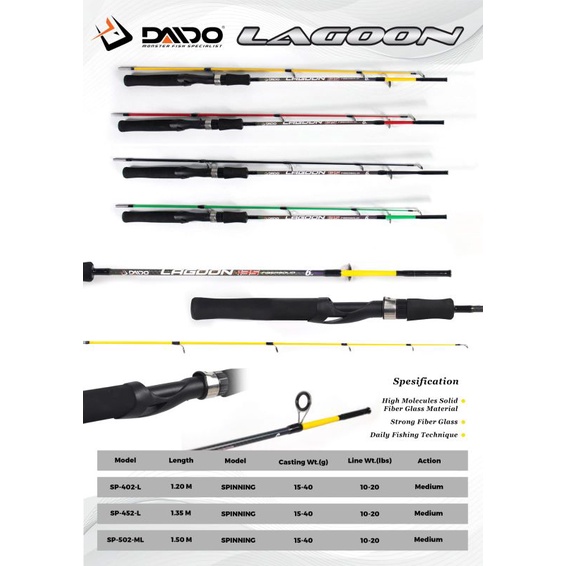Jual Joran Pancing Fiber Daido Lagoon 120/135/150 cm | Shopee Indonesia
