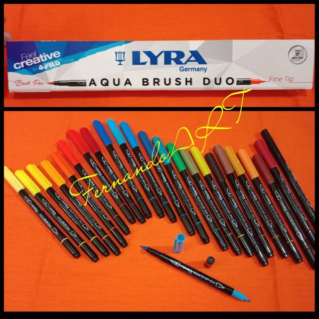 Jual Lyra Aqua Brush Duo Pen - BrushPen - Kuning - Jakarta Timur - Juar4