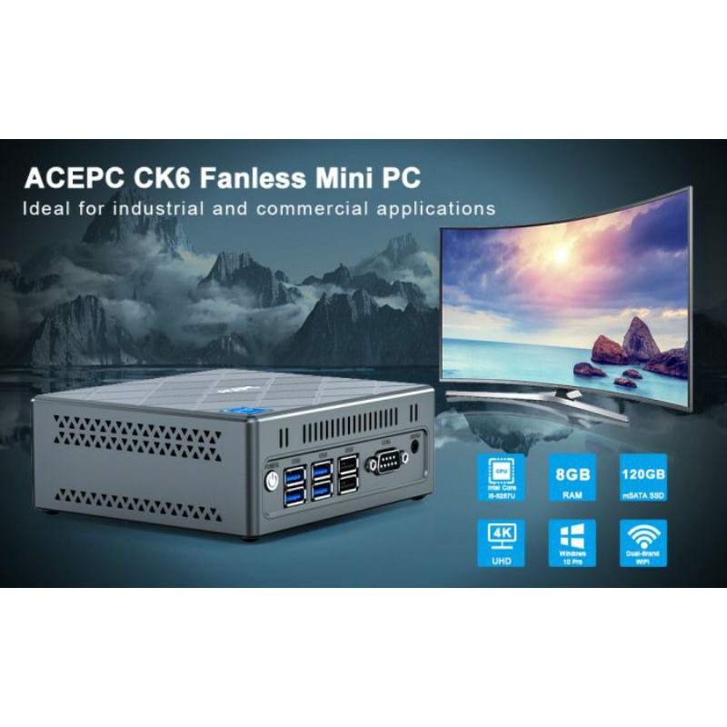 Jual Mini PC CK6 Intel Core i5 4200U 8GB/128GB SSD 4K HDMI VGA DP Windows10  | Shopee Indonesia