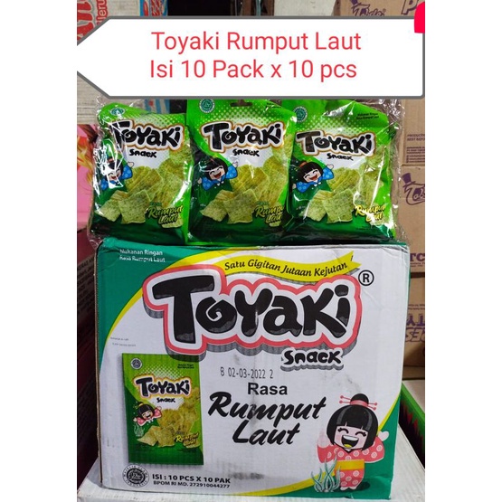 Jual Toyaki Snack 1 Pack 10 Pcs Mikako Keripik Rasa Rumput Laut Ayam ...