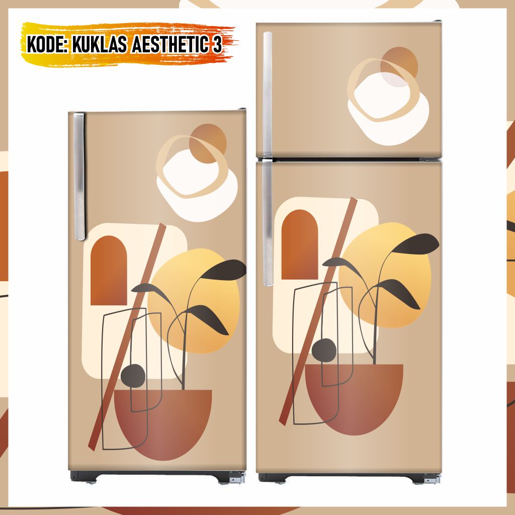 Jual STIKER Kulkas 1 Pintu dan STICKER Kulkas 2 Pintu Motif Terbaru ...