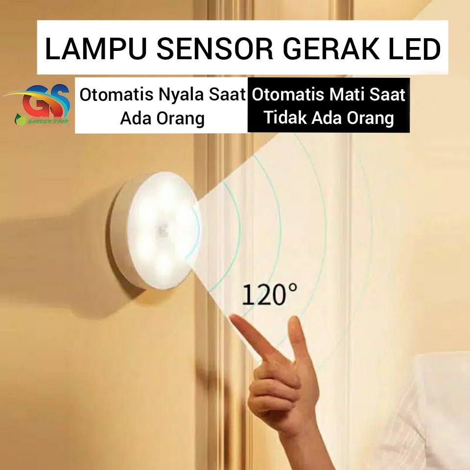 Jual Lampu Sensor LED 8mata/sensor gerak otomatis | Shopee Indonesia