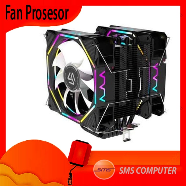 Jual Heatsink Dual Fan Prosesor Alseye EL120D RGB | Shopee Indonesia