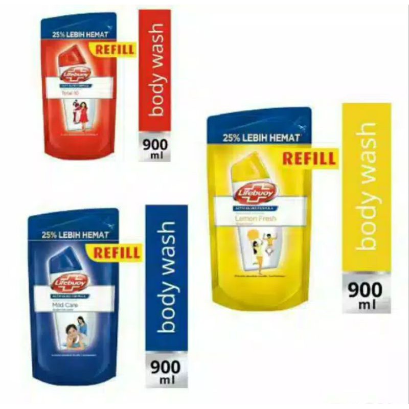 Jual LIFEBUOY Body wash 900ml Refill Shopee Indonesia