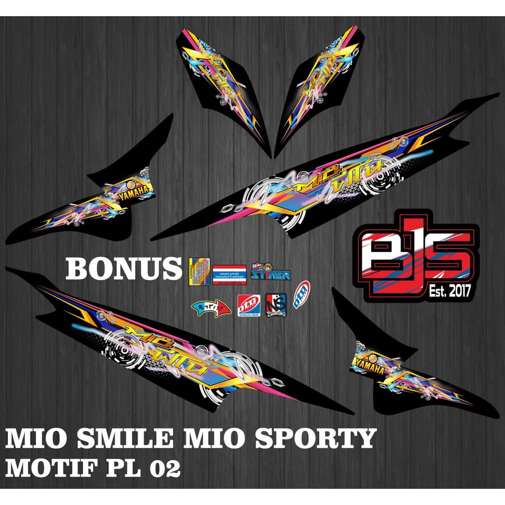 Jual [COD] Stiker Sticker Striping Mio Sporty Mio Smile PL 02 | Shopee ...