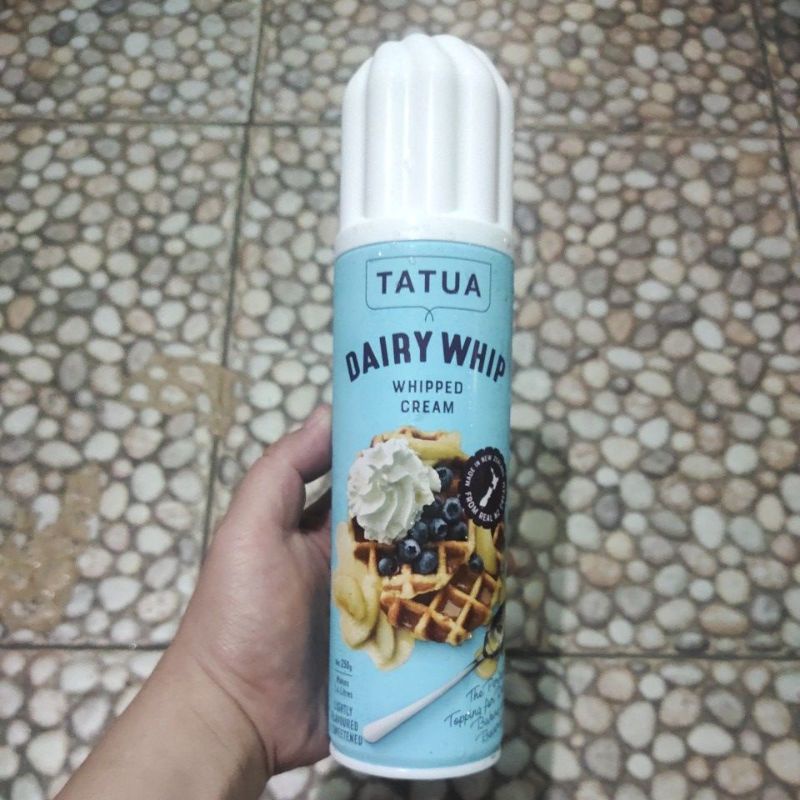 Jual TATUA DAIRY WHIP (WHIPPED CREAM) AEROSOL/SEMPROT 250ML | Shopee ...
