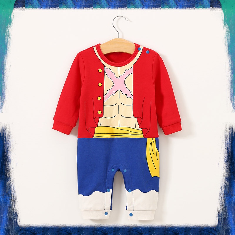 Jual Baju Bayi Anime Jumper Premium One Piece Luffy Lengan Panjang