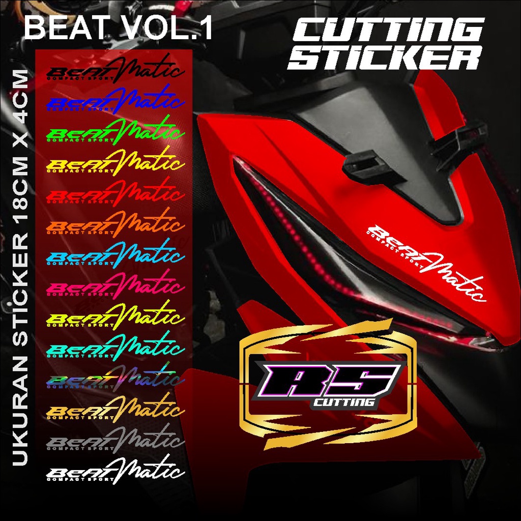 Jual (COD) STICKER BEAT Cutting Honda Beat- Cutting Stiker Lis Variasi