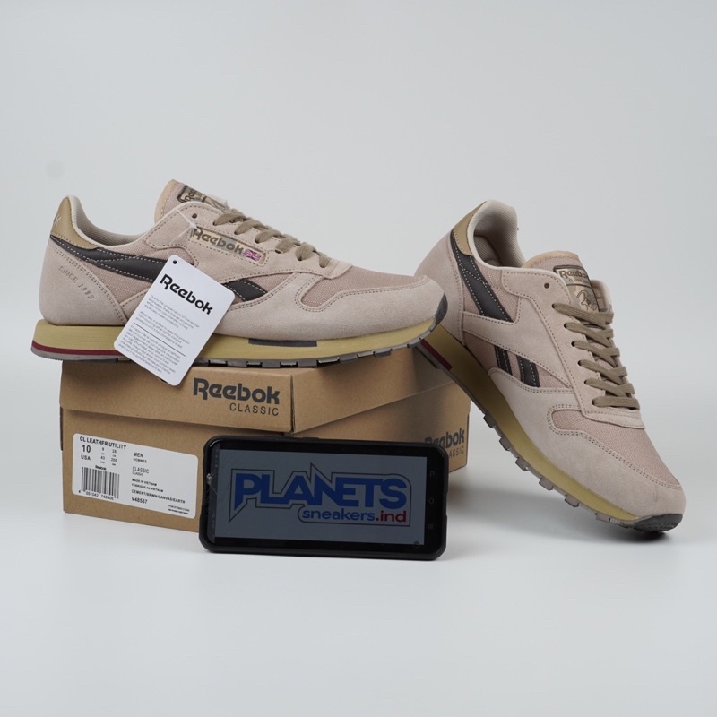 Jual Sepatu Reebok Classic Utility Brown Green | Shopee Indonesia