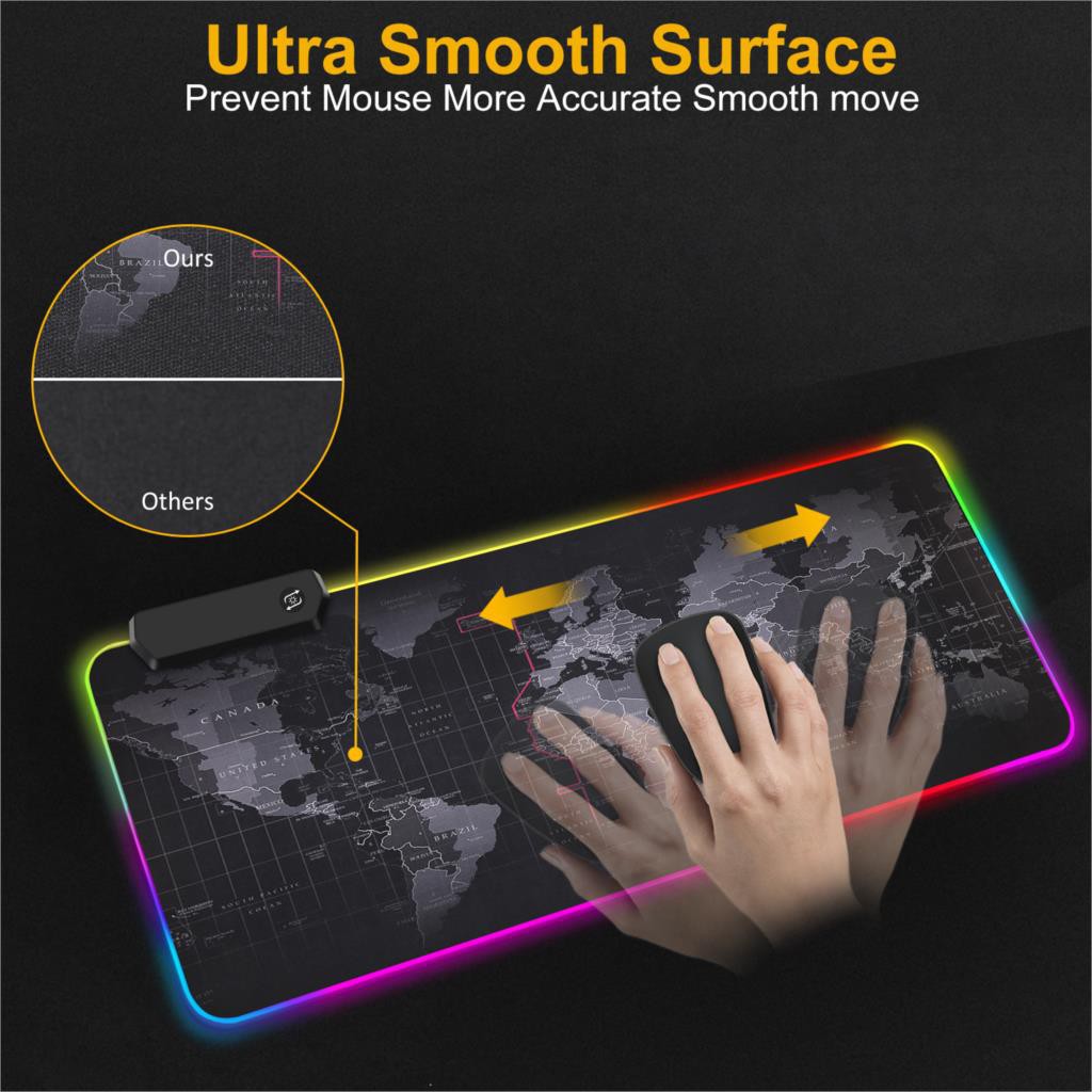 Jual Grab Medan iAhead Gaming Mouse Pad XL Peta Dunia + LED RGB 300 x ...