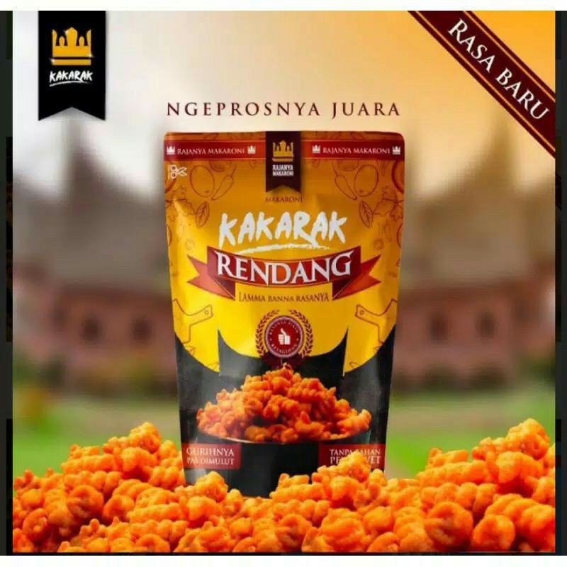 Jual MAKARONI KAKARAK RASA RENDANG (TERBARU) | Shopee Indonesia