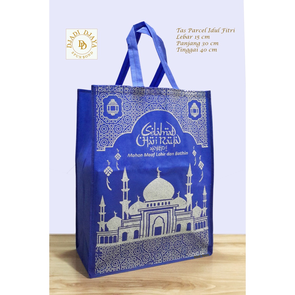 Jual Tas Pita Kotak Parcel Lebaran Idul Fitri New Biru BCA | Shopee ...