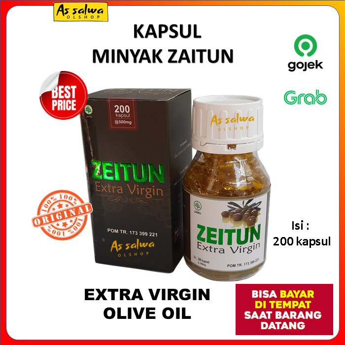 Jual Kapsul Minyak Zaitun Zeitun Extra Virgin Olive Oil 200 Kapsul Shopee Indonesia