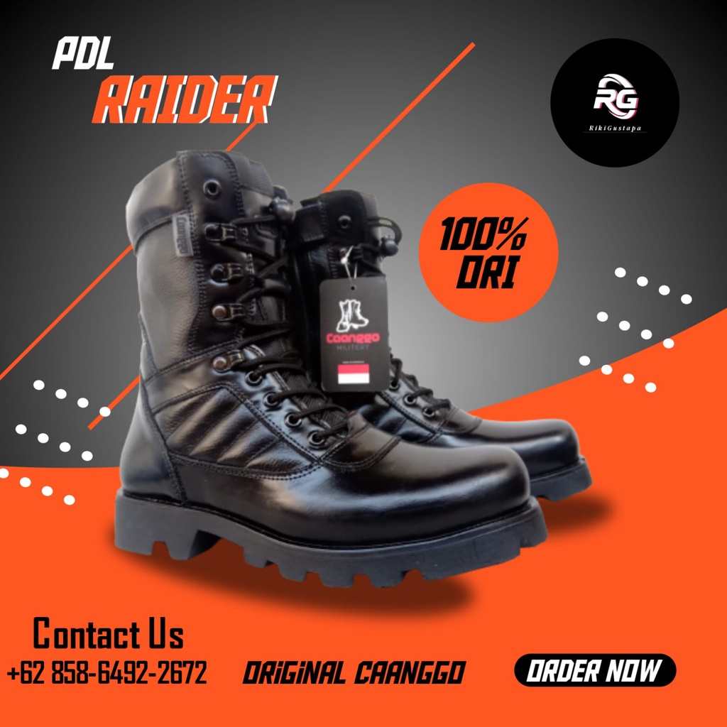 Jual Sepatu pdl tni sepatu pdl polri sepatu pdl raider safety boots ...