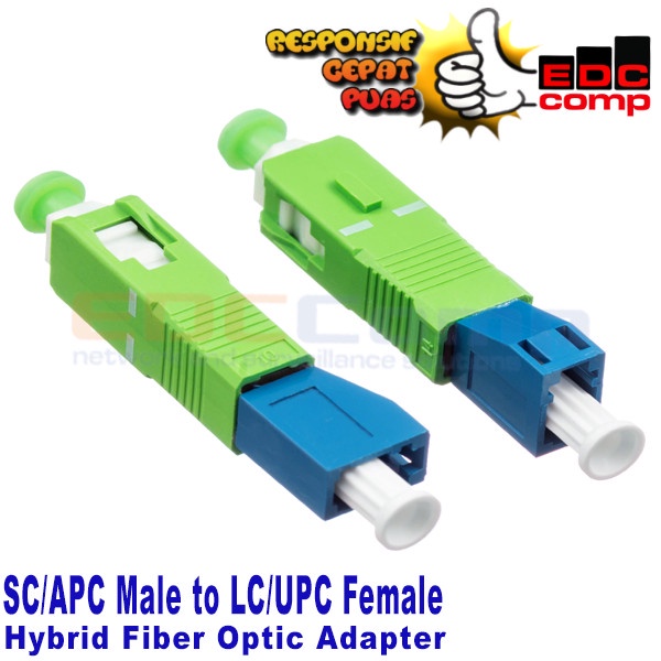 Adaptateur Fibre Optique FC/APC (Mâle) Vers LC/APC (Femelle) - Monomode 9/125 µm - 4.2 Cm