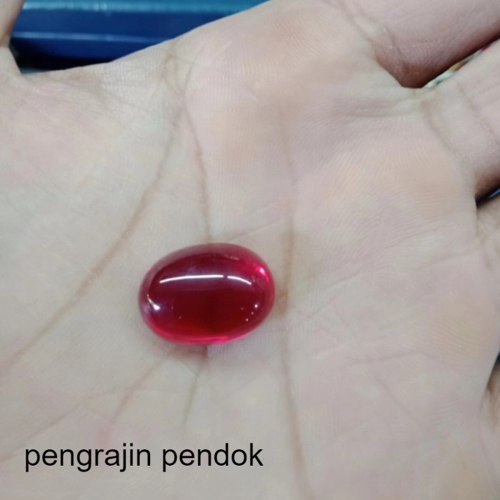 Jual Batu Permata Merah Delima Siem Asli paling mewah | Shopee Indonesia