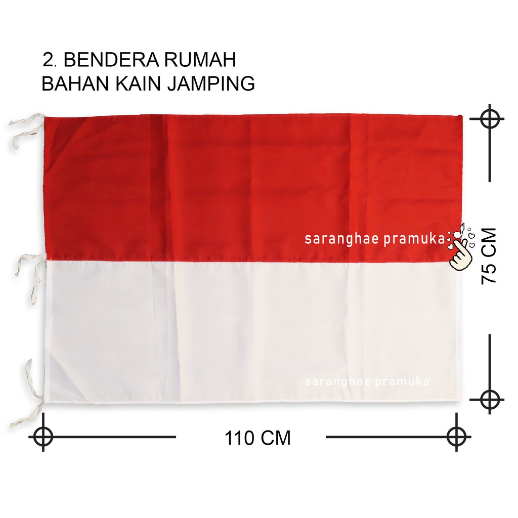 Jual Bendera Merah Putih Indonesia Bahan Kain Katun Untuk Rumah Sekolah Shopee Indonesia