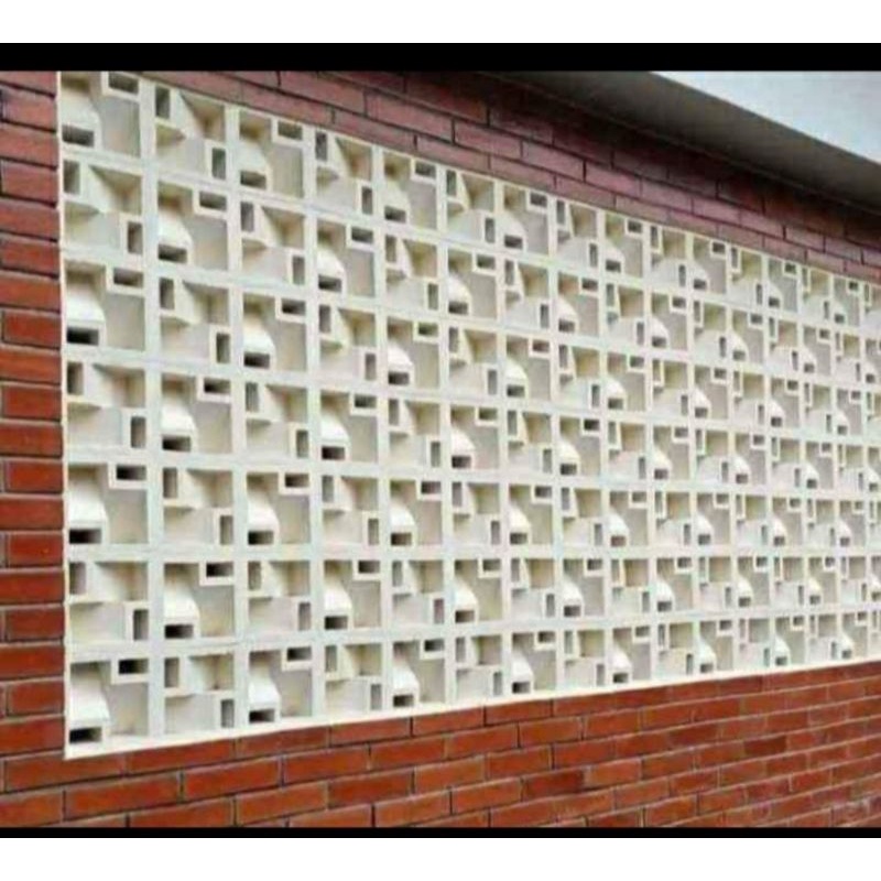 Jual roster//modern/ beton/minimalis/ lobang angin motif tanjakan putih ...