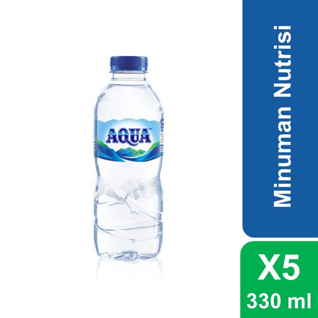 Jual Aqua Air Mineral Botol 5 X 330 Ml Shopee Indonesia 9341