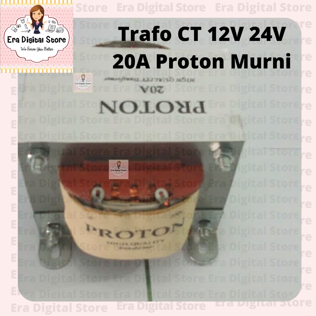 Jual Trafo CT 12V 24V 20A Proton Murni bisa diparalel 40A | Shopee ...