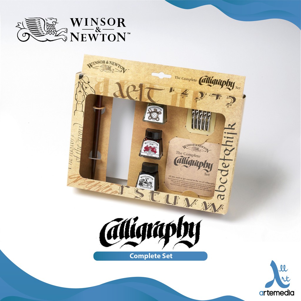 Jual Winsor & Newton Calligraphy Ink Complete Set Pena Kaligrafi ...