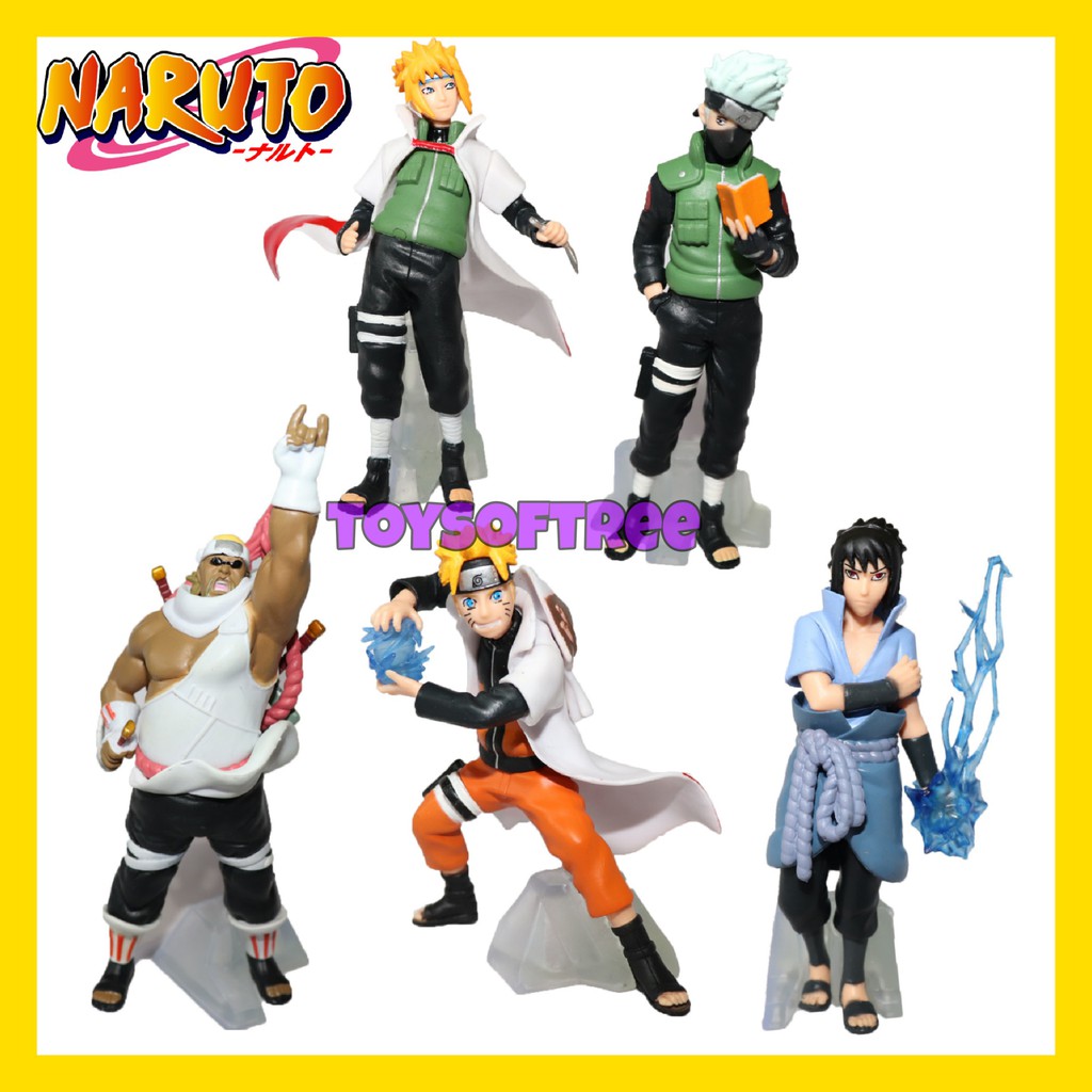 Jual ACTION FIGURE SET NARUTO SASUKE MINATO KAKASHI KILLER BEE Shopee