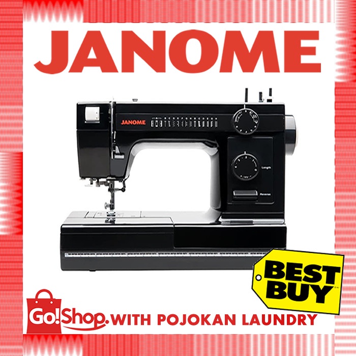 Jual Mesin Jahit JANOME Heavy Duty HD1000 / HD-1000 (Black Edition ...