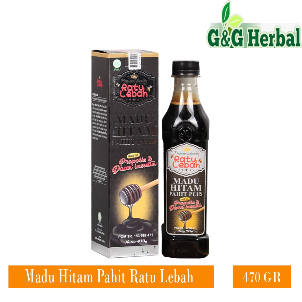 Jual Madu Hitam Pahit Plus Propolis Ratu Lebah Madu Hitam Pahit Ratu Lebah 470 Gr Shopee 1228