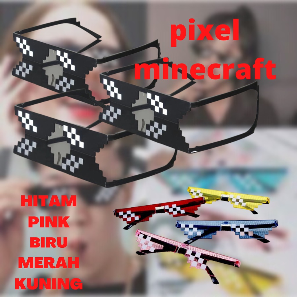 Jual Termurah Dan Terbaik Kacamata Pixel Minicraftkaca Mata Minecraftkacamata Pixel 9234