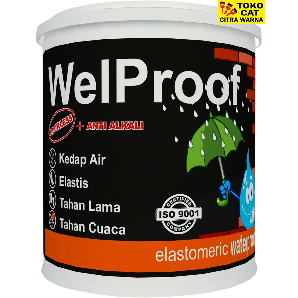 Jual Cat Tembok Waterproofing Welproof 4 kg Shopee Indonesia