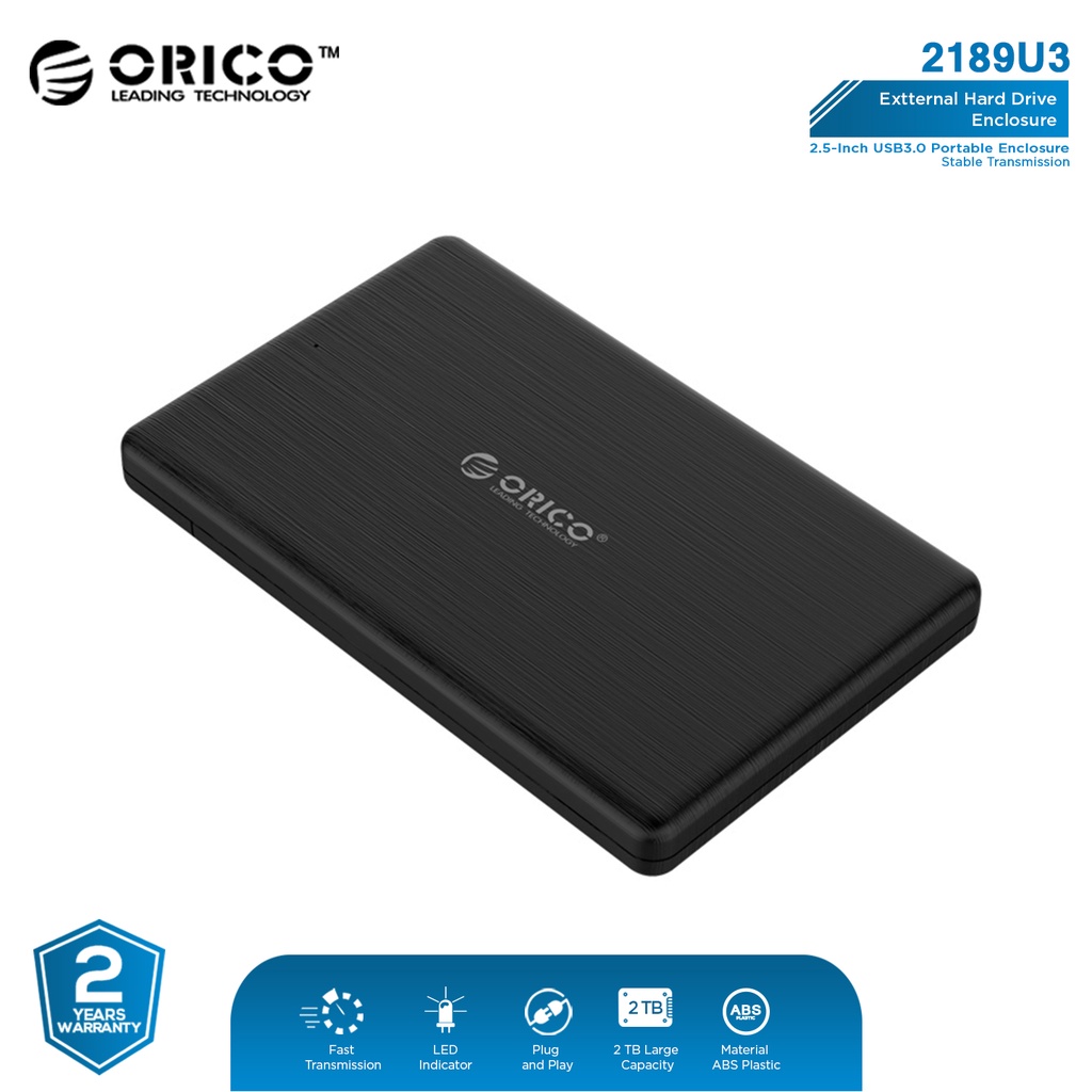 Jual ORICO 2189U3 2.5 inch USB3.0 Hard Drive Enclosure Shopee Indonesia