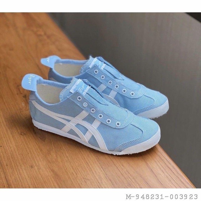 SEPATU SNEAKER ONITSUKA TIGER KANVAS WANITA Biru Laut 36 Berkuwalitas