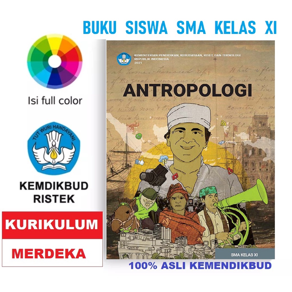 Jual Buku Paket Buku Siswa Antropologi SMA Kelas XI Kurikulum Merdeka ...