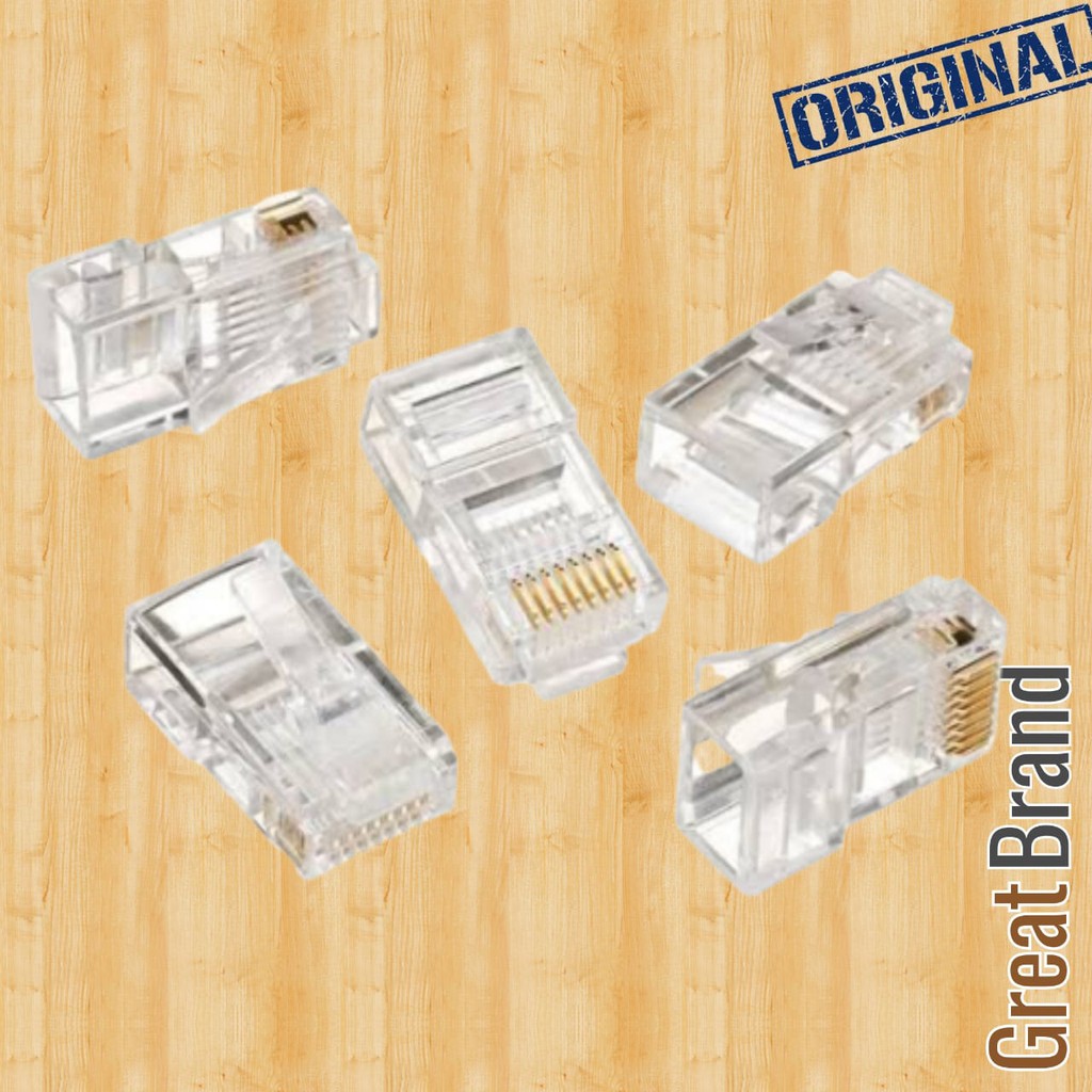 Jual Kepala Jack Konektor RJ45 Kabel LAN Jaringan Network Connector ...