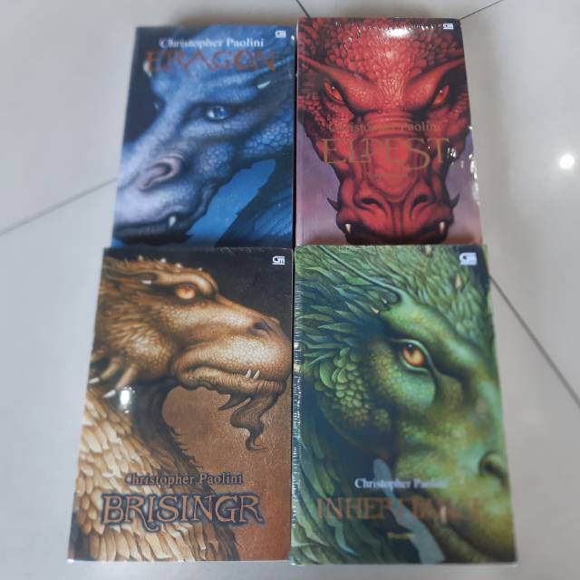 Jual Paket Novel Inheritance Cycle (Eragon, Eldest, Brisingr ...