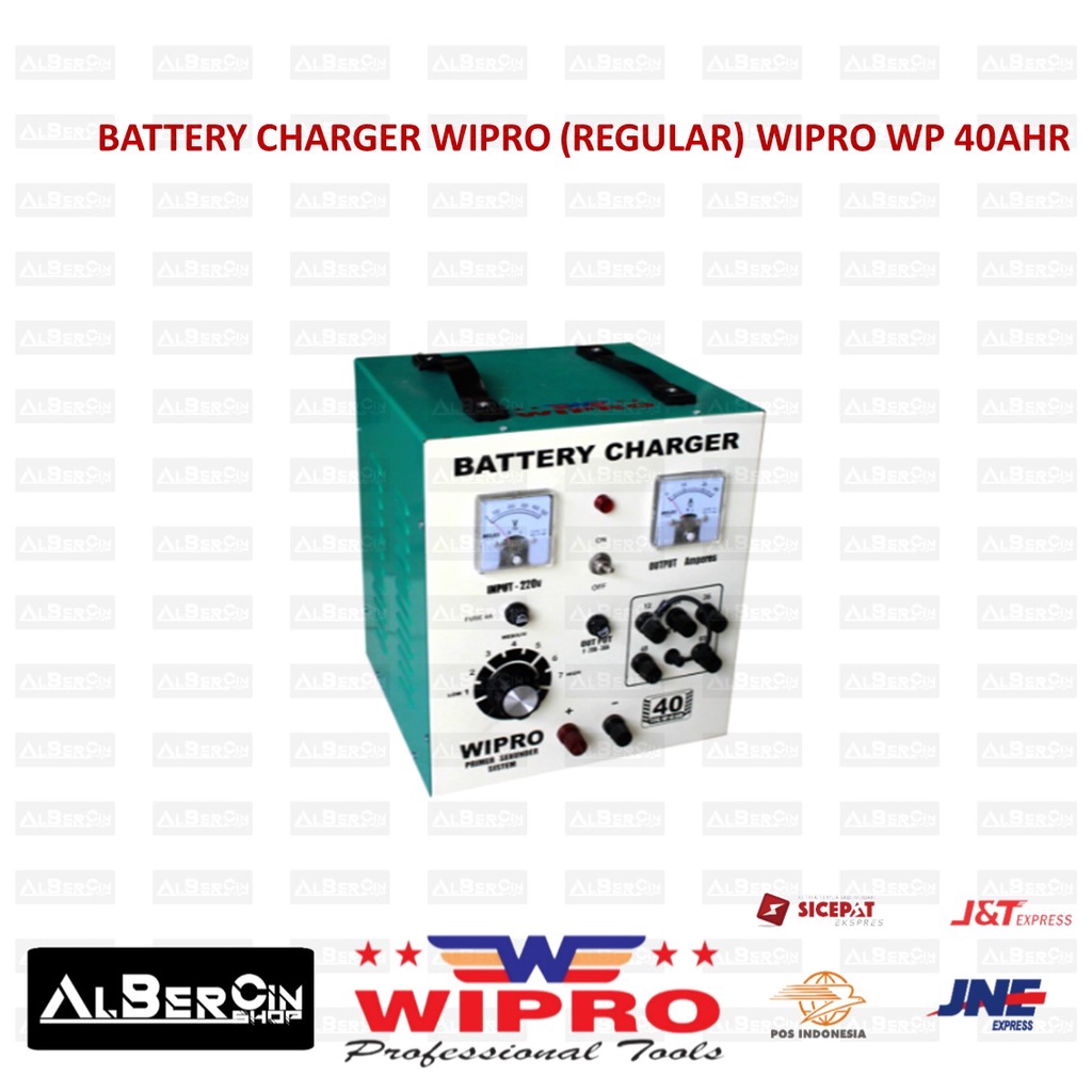Jual Battery Charger / Cas Aki 40 Ampere Regular WIPRO WP40AHR WP 40