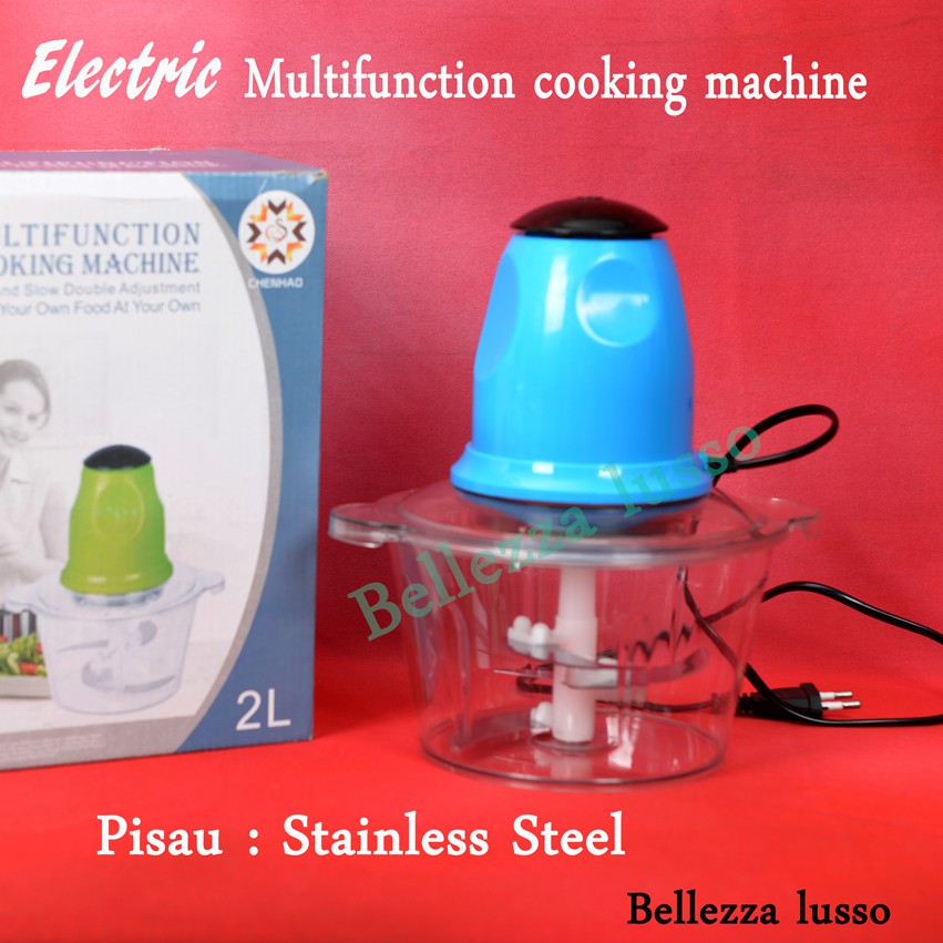 Multi function food cooking machine Penggiling daging serba guna dll electric meat grinder biru