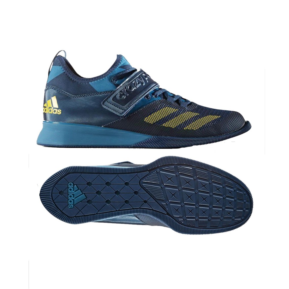 Adidas Crazy Power Weightlifting Shoes Blue Yellow