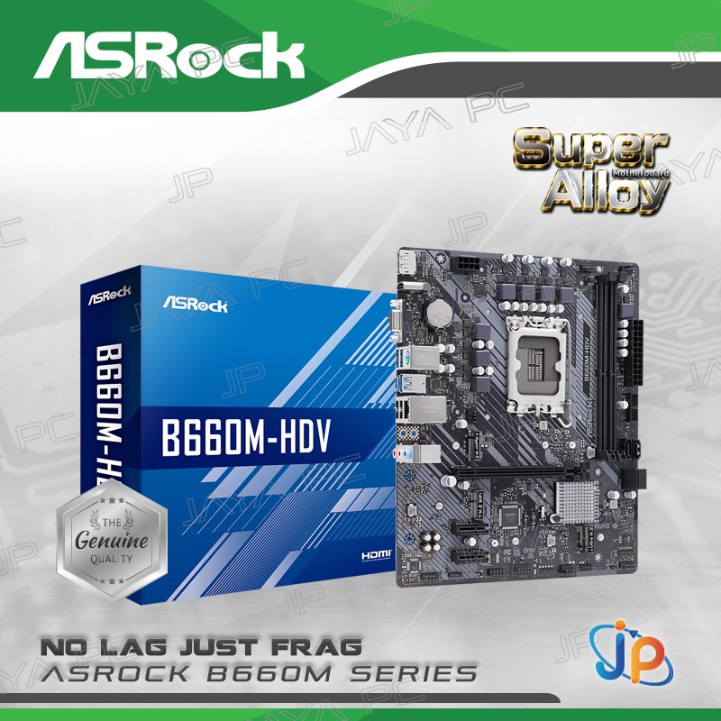 Jual Motherboard ASROCK B660M HDV (LGA1700, B660, DDR4, USB3.2, SATA3 ...