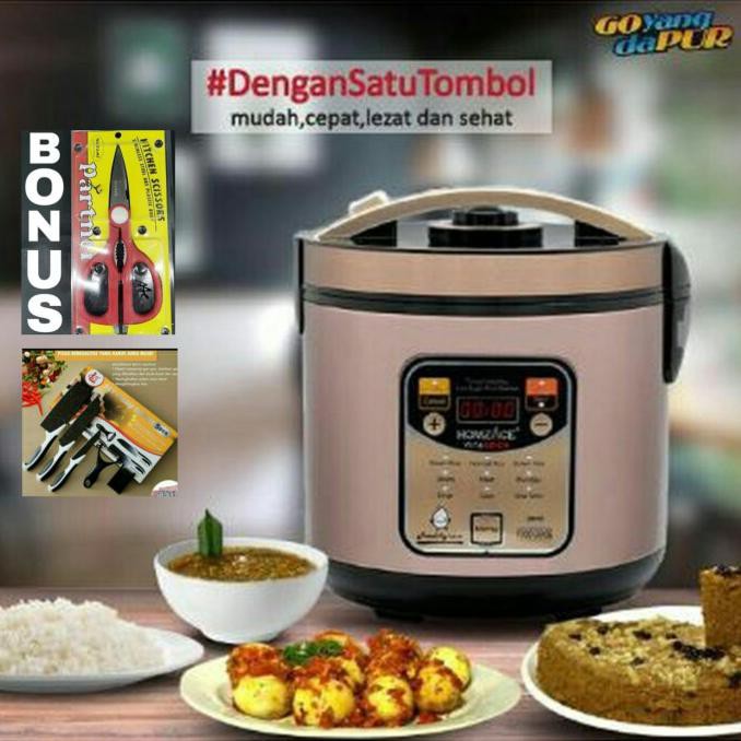 Vitacook Homzace Rice Cooker Lowcarbo Multicooker Original Bergaransi Wilishop831