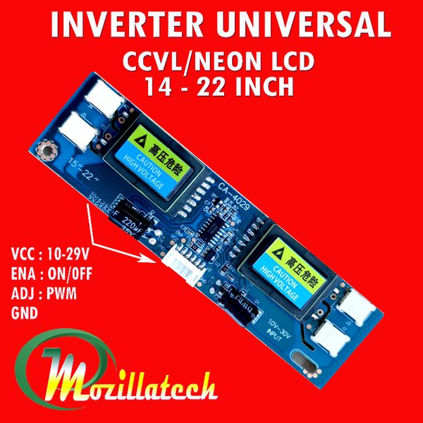 Jual UNIVERSAL MODUL DRIVER INVERTER LAMPU NEON CCFL CCVL TV LCD ...