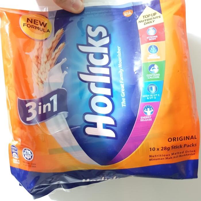 Jual Horlicks Cereal 3 In 1 3in1 sachet X 28gr original malt malaysia ...